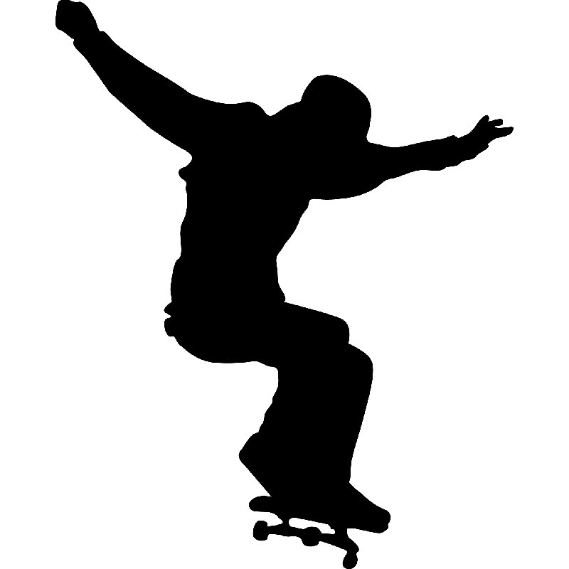 Wallhogs Skateboard Silhouette II Cutout Wall Decal Wayfair